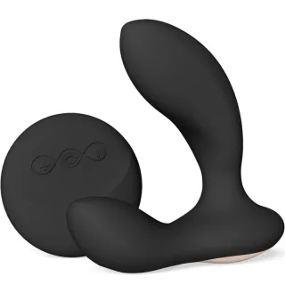 Prostata-Vibrator Hugo 2 mit Fernbedienung Schwarz 7,2 cm