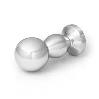 Erregend und massiver Analplug aus medizinischem Stahl, mit Standfu?