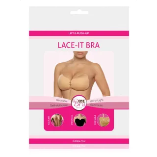 Push-up-Klebe-BH Lace-It Schwarz Cup D