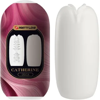 Masturbator Catherine Olga mit zwei Öffnungen Weiß