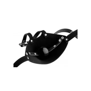 Kopfharness mit Ballknebel Schwarz Ø 5,1 cm