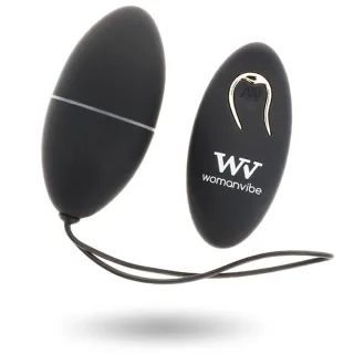 Vibro-Ei Alsan mit Kabelfernbedienung Schwarz 7,1 x 3,5 cm