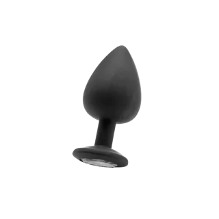 Analplug Diamant extra groß Schwarz 9,3 x Ø 4,2 cm