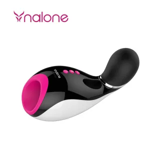 Masturbator Oxxy mit Bluetooth Schwarz-Weiß Ø 8 cm