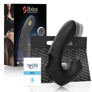 Auflegevibrator Ibiza Technology Saugfinger mit Vibration Schwarz