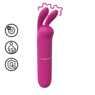 Rabbit-Vibrator Mini Pink 11,1 x Ø 2,2 cm