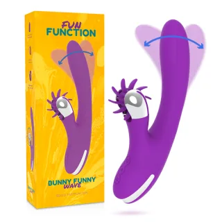 Rabbit-Vibrator Bunny Funny Wave 2.0 Violett 24 x 3,5 cm