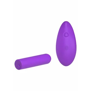 Vibro-Ei Bullet mit Akku und Fernbedienung Violett 6,4 x Ø 1,8 cm