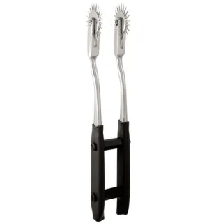 Nadelrad Double Pinwheel bipolar Silber