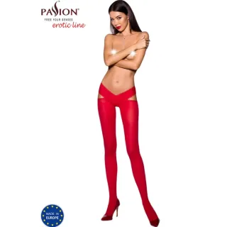Strumpfhose Passion Woman Tiopen 60 den blickdicht Rot Größe 1/2
