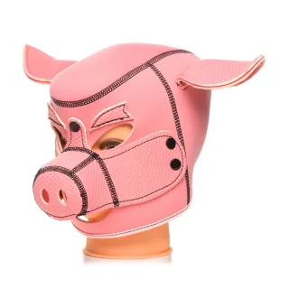 Maske Schwein Neopren Pink 18 cm