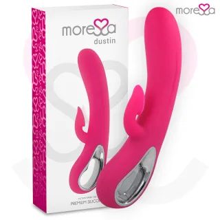 Rabbit-Vibrator Dustin mit Klitorisarm Pink 12 x 3,6 cm