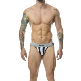 Jockstrap Classic Stripe Weiß Größe XXL