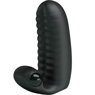 Vibrator Abbott für zwei Finger mit Bullet Schwarz 9,5 x 6 cm