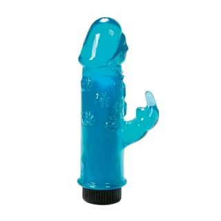 Rabbit-Vibrator Mini Blau 8 cm