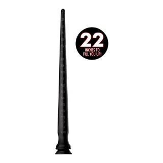 Dildo der Lange mit Struktur Silikon 55,9 x Ø 4,5 cm