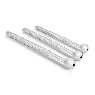 Dilator / Prinzenzepter mit Durchfluss, mit Kugel aus Edelstahl, ? 8 mm