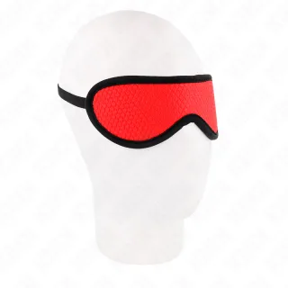 Augenbinde Wabenstruktur Rot 7 cm