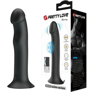 Vibrator Murray mit Saugfuß und 12 Pulswellen Schwarz