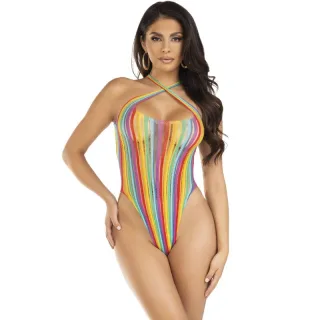 Body Leg Avenue mit Kreuzträgern Regenbogen Bunt