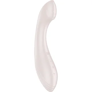 G-Punkt-Vibrator G-Force mit geriffelter Spitze Beige
