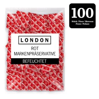 London - Erdbeere - Big-Pack - Kondome - rot - 1000 Stück