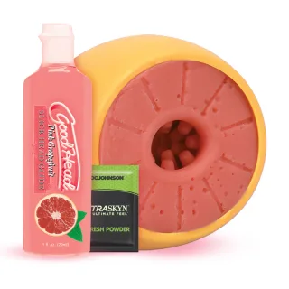 Masturbator-Set GoodHead Grapefruit Gelb 5 x Ø 8,5 cm