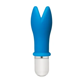 Vibrator American Pop Whaam mit 10 Funktionen Silikon Blau 8,9 cm