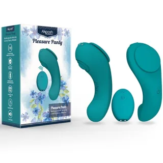 Slip-Vibrator Pleasure Panty mit Fernbedienung Türkis 9,3 x 4,1 cm