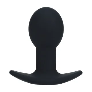 Analvibrator aus Silikon mit einer Kugel Schwarz