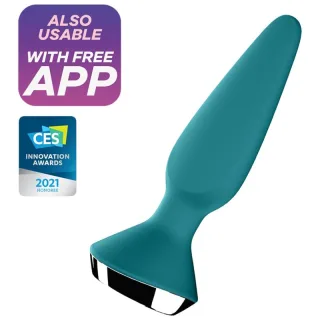 Vibrator Plug-ilicious 1 Analplug mit App Grün