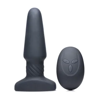 Analplug Slim R mit Fernbedienung Schwarz 11,8 x Ø 3,9 cm
