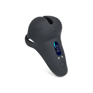Penis- und Hodenring Silikon mit Fernbedienung Schwarz 10,5 cm