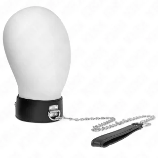 Fetisch-Toy KINK Halsband gepolstert Schwarz 41 x 5 cm