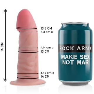 Realistischer Dildo Tiger Natur 14 x Ø 4,46 cm