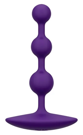 Flexible Analkette "Amp" mit 3 Kugeln Romp Lila