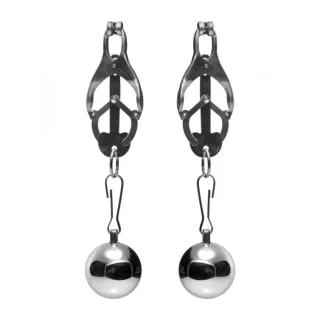 Nippelklemmen Monarch mit Gewicht Grau 28,6 cm