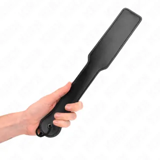 Paddle Leder mit Langgriff Schwarz 34 x 5 cm