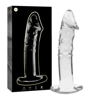Glasdildo Nebula Modell 19 Transparent 18,5 x 4 cm