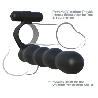Penisring Posable Partner Double Penetrator mit Bullet