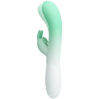 Rabbit-Vibrator Cerberus mit Stoßfunktion Mintgrün 20,6 x 3,2 cm