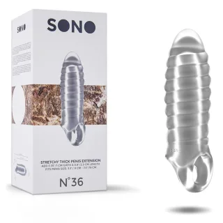 Penishülle mit Verlängerung Transparent Modell 4