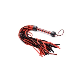 Peitsche Wildleder-Flogger Rot 76,2 cm