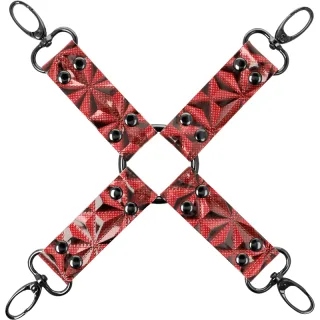 Hogtie Begme Red Edition Bondage-Kreuz aus veganem Leder