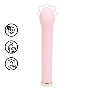 Glas-Vibrator birnenförmig Pink 16 x Ø 2,5 cm