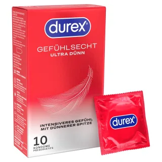 Durex Gefühlsecht Ultra Dünn Kondome 56 mm 10 Stück