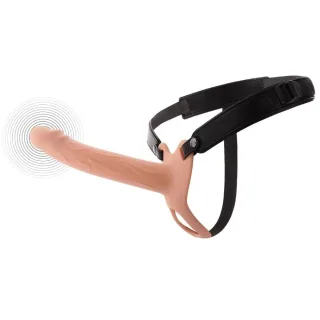 Penishülle Hidden Desire Inferno vibrierend zum Aufschnallen Natur 20 cm