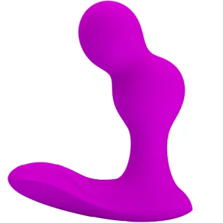 Prostata-Vibrator Terrance mit Dammarm und Funkfernbedienung Lila