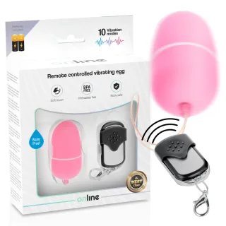 Vibro-Ei Online mit Fernbedienung Größe M Rosa 6 x 3,4 cm