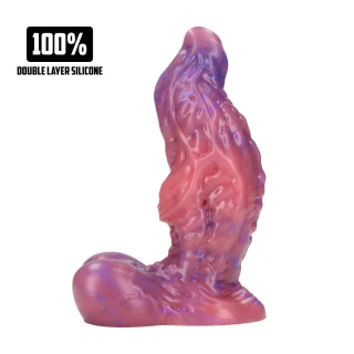 Dildo Galactic Ravager Silikon Violett 17 x Ø 6,5 cm
